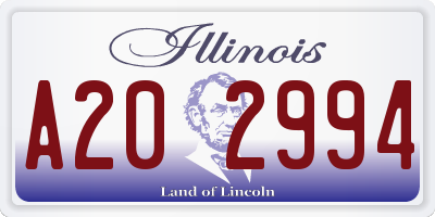 IL license plate A202994