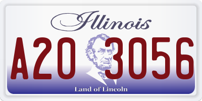 IL license plate A203056