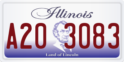 IL license plate A203083