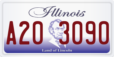 IL license plate A203090