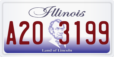 IL license plate A203199