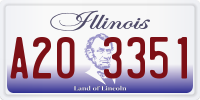 IL license plate A203351