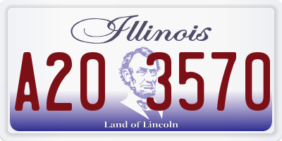 IL license plate A203570