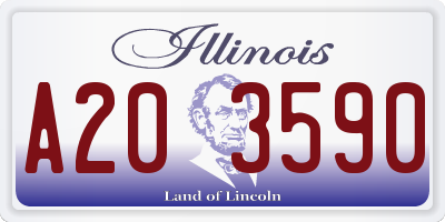 IL license plate A203590
