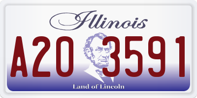 IL license plate A203591