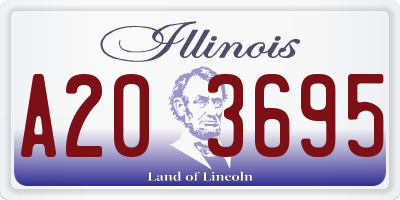 IL license plate A203695