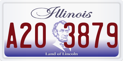 IL license plate A203879