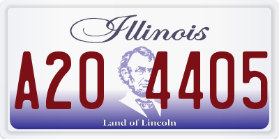 IL license plate A204405