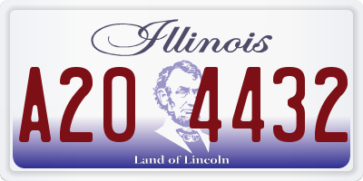 IL license plate A204432