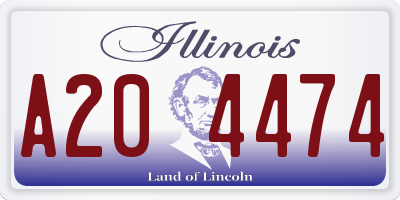 IL license plate A204474