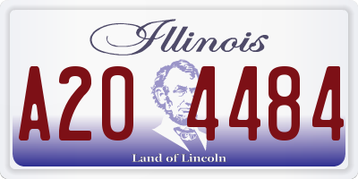 IL license plate A204484