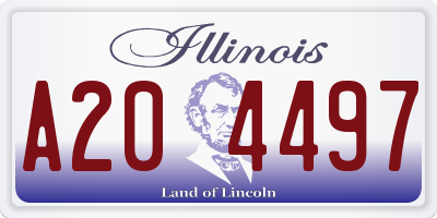 IL license plate A204497
