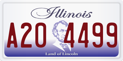 IL license plate A204499