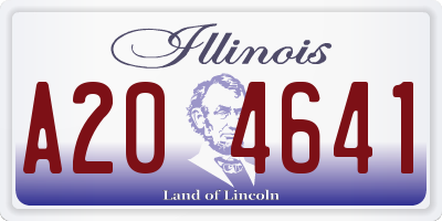 IL license plate A204641
