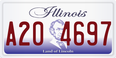 IL license plate A204697