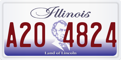 IL license plate A204824