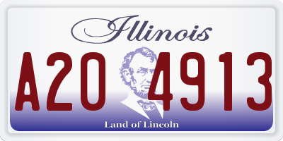 IL license plate A204913