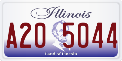 IL license plate A205044