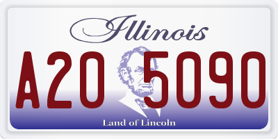 IL license plate A205090