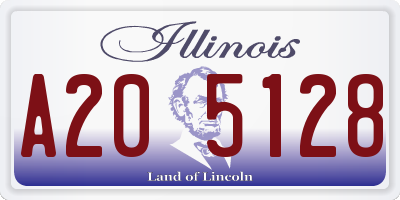 IL license plate A205128