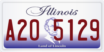 IL license plate A205129