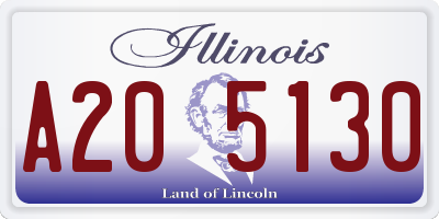 IL license plate A205130