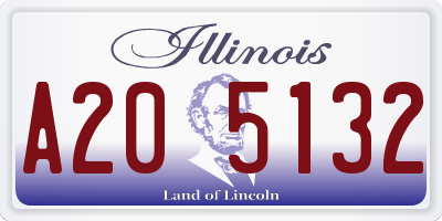 IL license plate A205132