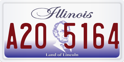 IL license plate A205164