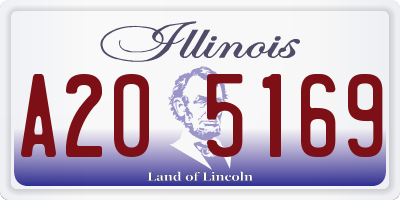 IL license plate A205169