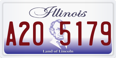 IL license plate A205179