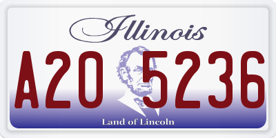IL license plate A205236
