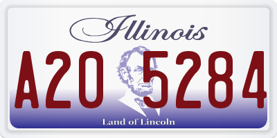 IL license plate A205284