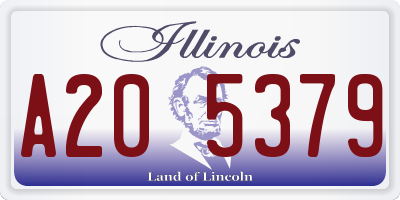 IL license plate A205379