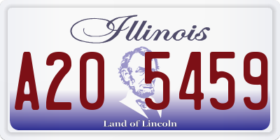 IL license plate A205459