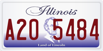 IL license plate A205484