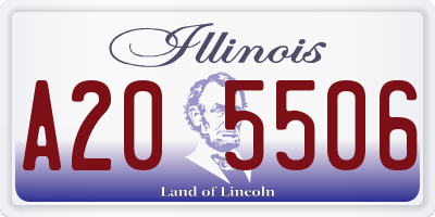 IL license plate A205506