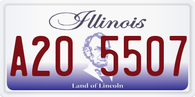 IL license plate A205507