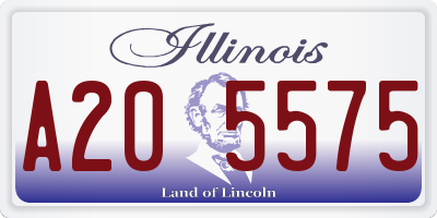 IL license plate A205575