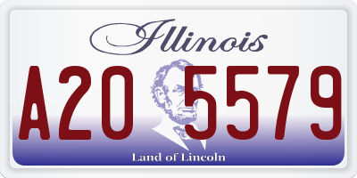 IL license plate A205579