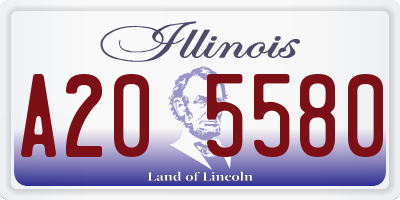 IL license plate A205580