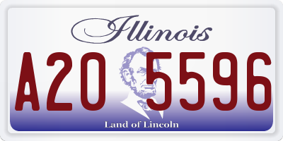 IL license plate A205596