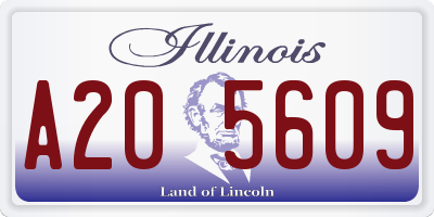 IL license plate A205609