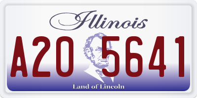 IL license plate A205641