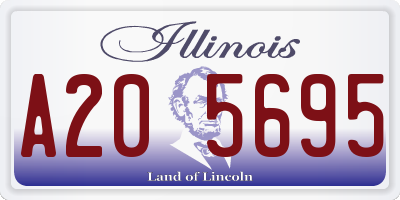 IL license plate A205695