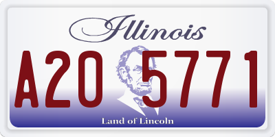IL license plate A205771