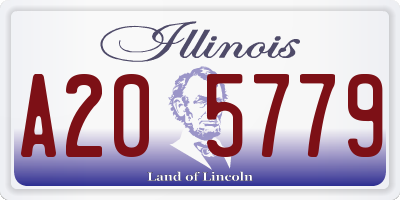 IL license plate A205779