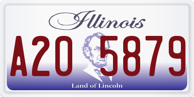 IL license plate A205879