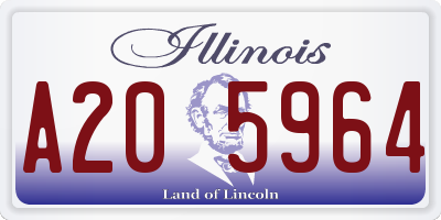 IL license plate A205964