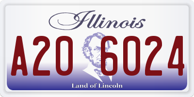IL license plate A206024