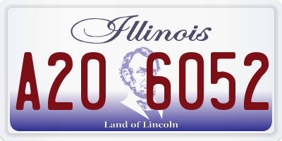 IL license plate A206052